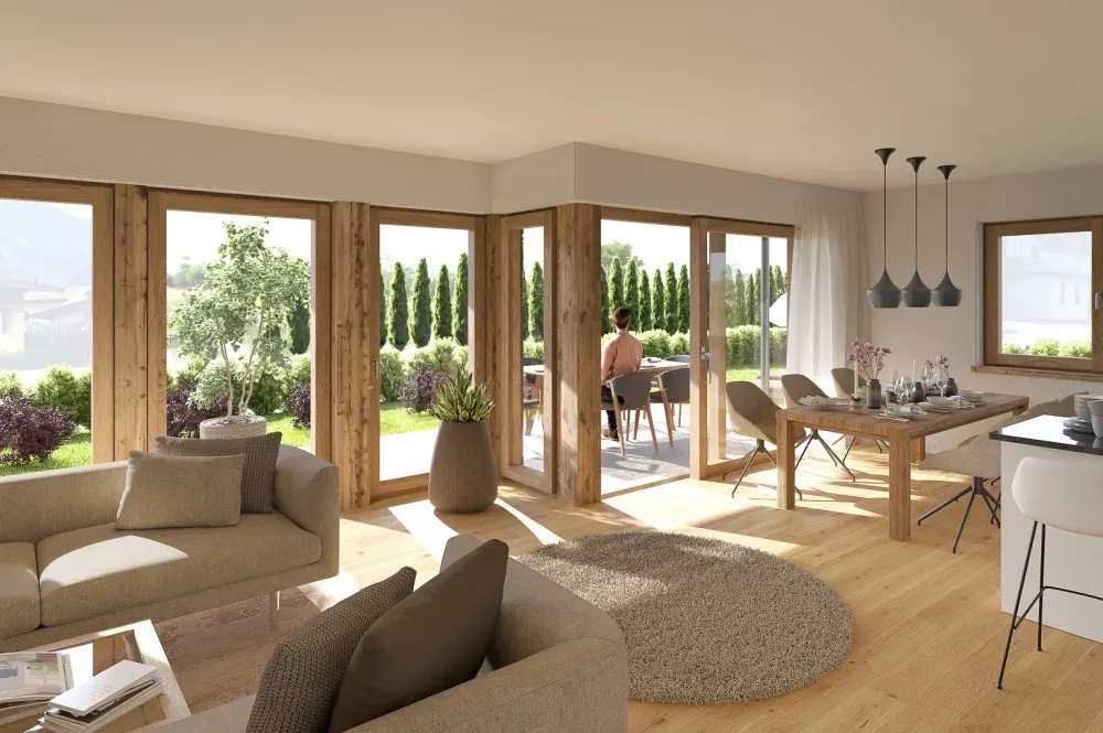 KITZIMMO-Neubau-Gartenwohnung in Kössen kaufen.