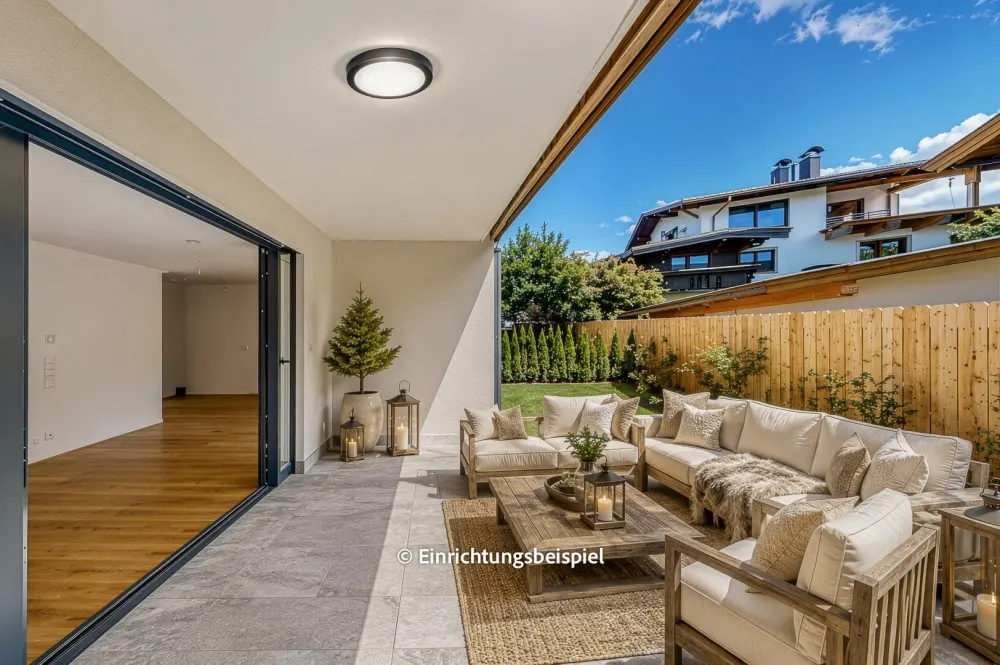 KITZIMMO-Neubau-Gartenwohnung kaufen - Immobilien Fieberbrunn Tirol.