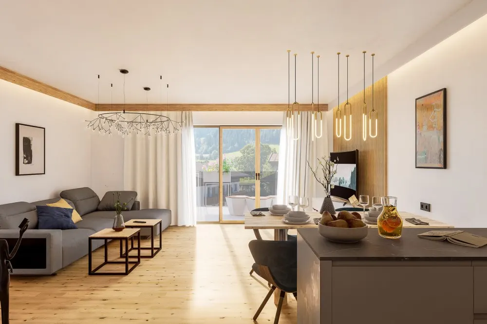 KITZIMMO-Grundstück mit Baugenehmigung für 5 Wohnungen - Immobilien Söll.
