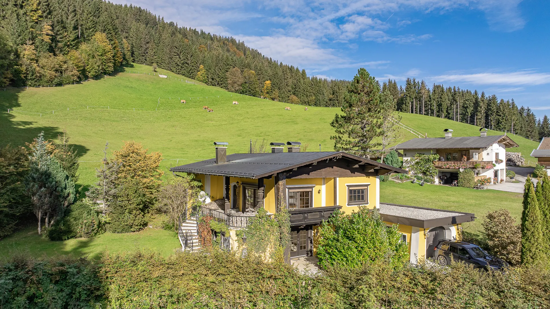KITZIMMO-Alm Berghütte in Toplage kaufen - Immobilien Kitzbüheler Alpen.