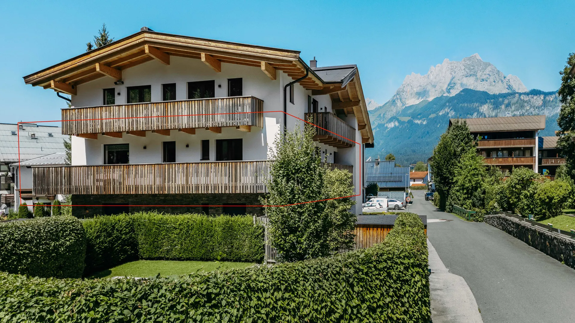 KITZIMMO-Exklusive Wohnung mit Panoramaterrasse in Skiliftnähe - Immobilien St. Johann.