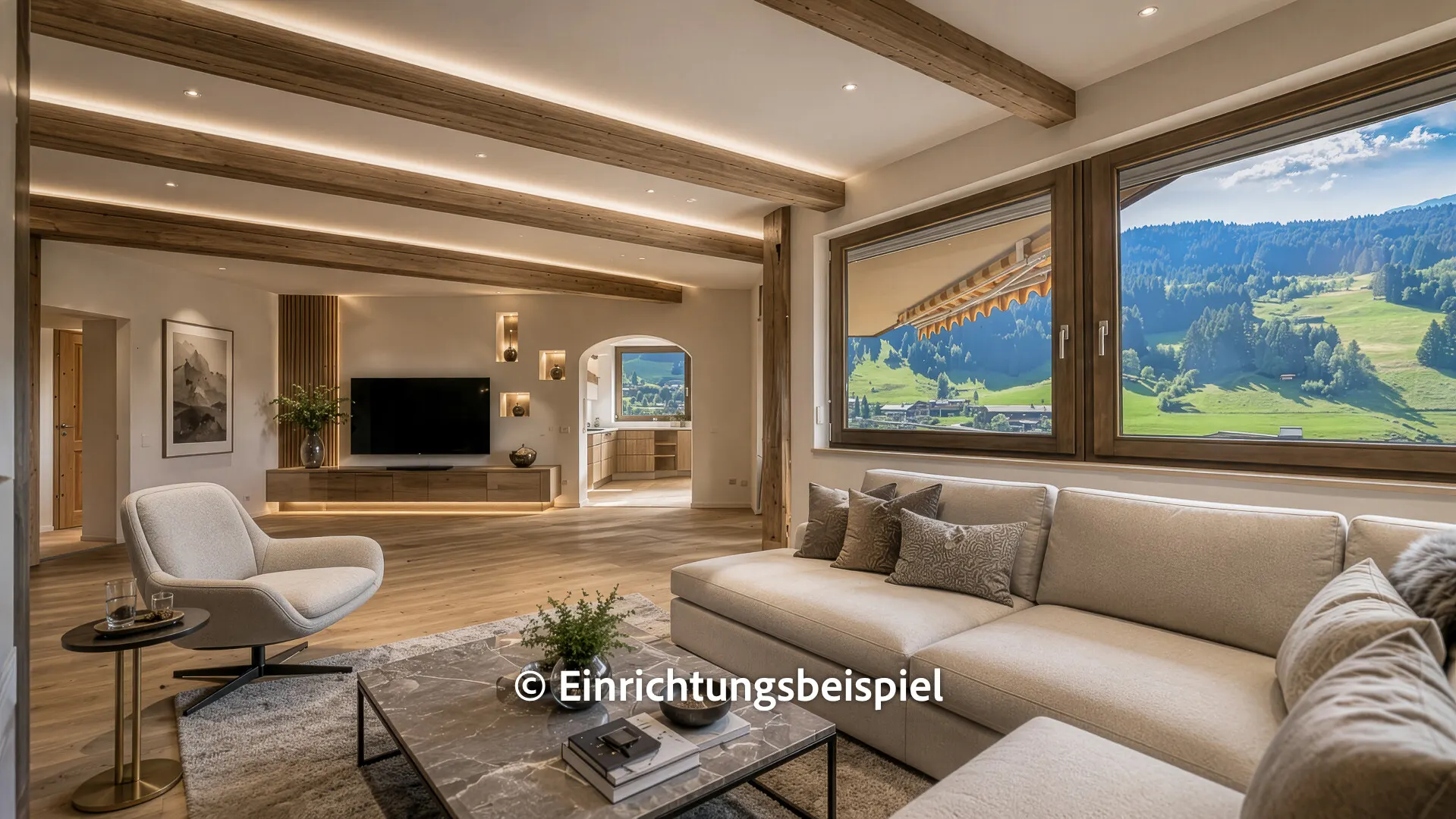 KITZIMMO-4-Zimmerwohnung mit traumhaftem Ausblick in sonniger Ruhelage - Immobilien Jochberg.
