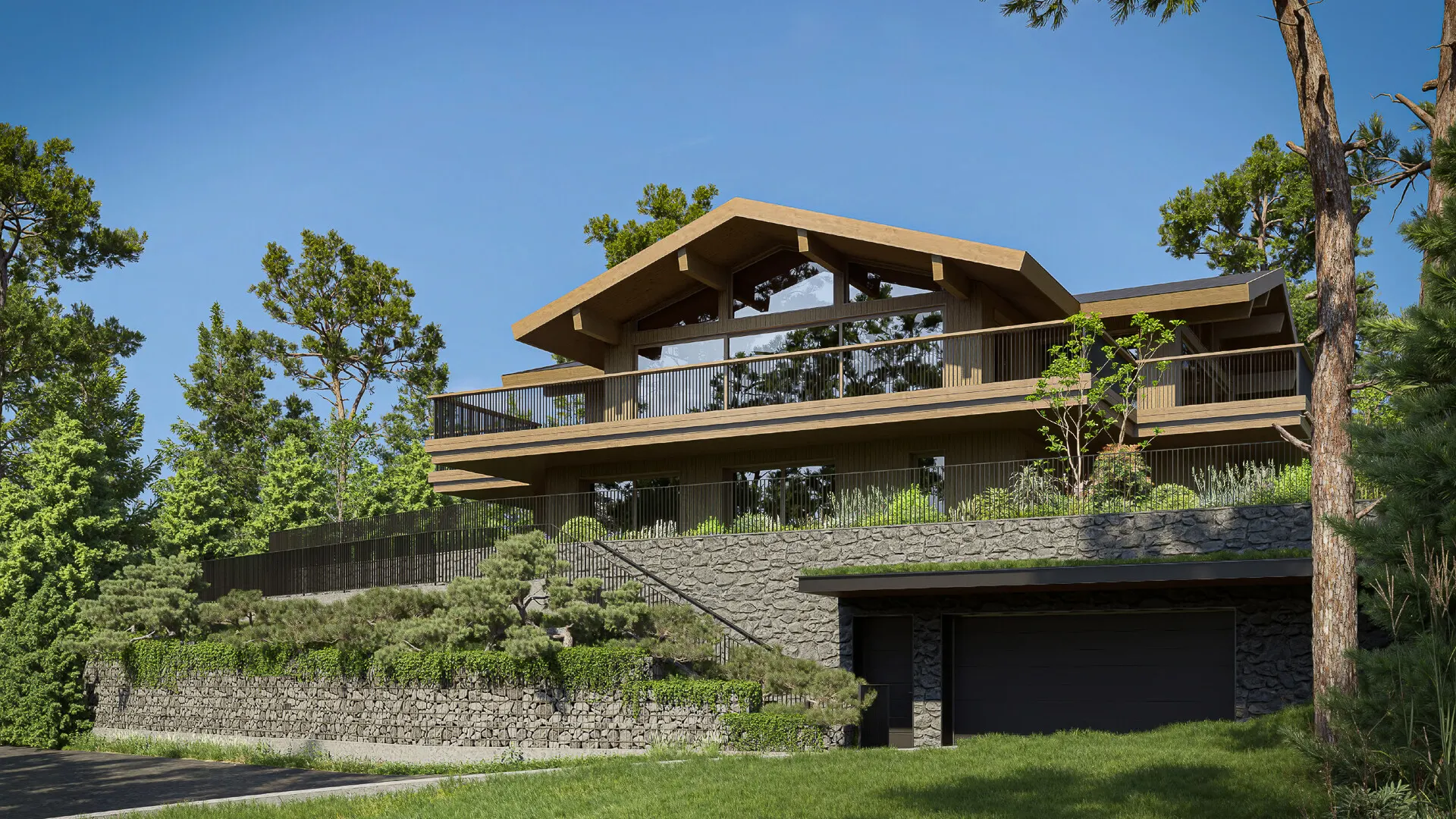 KITZIMMO-Exklusives Grundstück mit genehmigter Luxusvilla - Immobilien Kitzbühel.